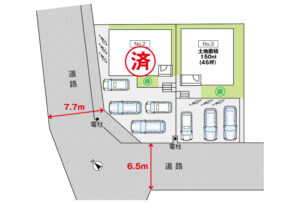 廿日市市串戸3丁目5新築戸建て分譲住宅区画図