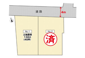 呉市阿賀中央5丁目9土地分譲住宅区画図