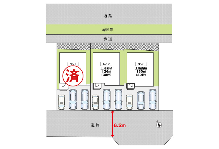 廿日市市阿品4丁目21新築戸建て分譲住宅区画図