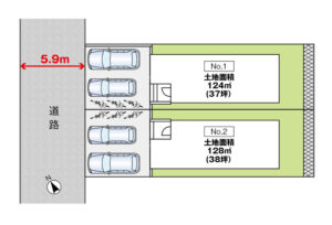 広島市西区井口4丁目21新築一戸建て分譲住宅区画図