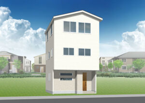 広島市東区牛田南2丁目3新築一戸建て分譲住宅外観