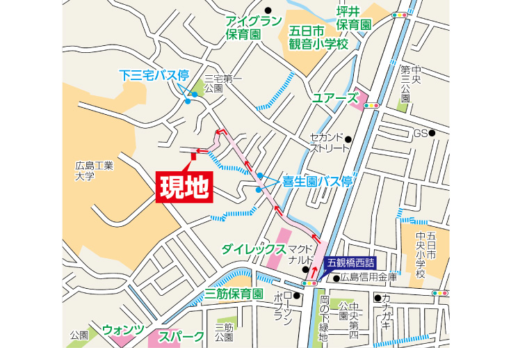 現地案内図