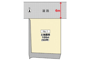 広島市西区己斐大迫3丁目4土地分譲住宅区画図