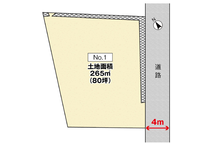 広島市安佐南区八木6丁目19土地分譲住宅区画図
