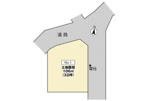 広島市安佐南区山本7丁目13土地分譲住宅区画図