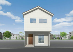広島市安佐南区東野2丁目15新築戸建て分譲住宅外観
