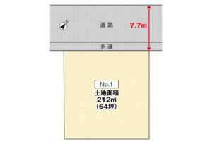 広島市安佐北区口田南9丁目28土地分譲住宅区画図