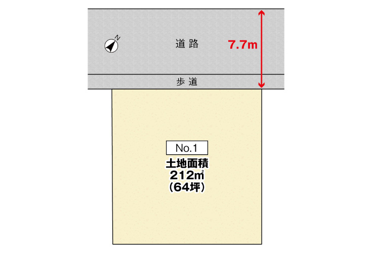 広島市安佐北区口田南9丁目28土地分譲住宅区画図