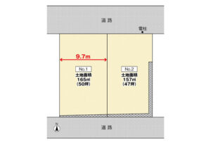 広島市安佐南区長束西2丁目41土地分譲住宅区画図