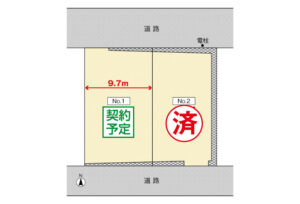 広島市安佐南区長束西2丁目41土地分譲住宅区画図