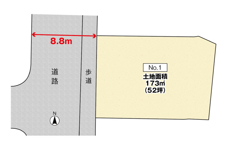 広島市安佐南区安東4丁目28土地分譲住宅区画図