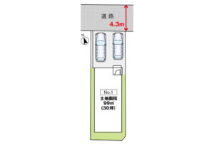 広島市東区上温品4丁目19新築一戸建て分譲住宅区画図