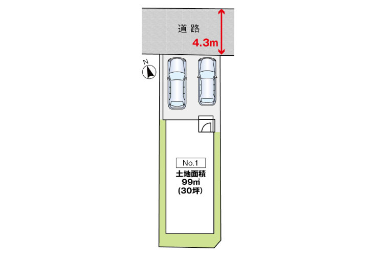 広島市東区上温品4丁目19新築一戸建て分譲住宅区画図