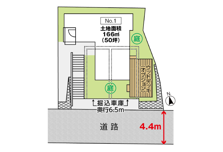 広島市佐伯区観音台1丁目41新築戸建分譲住宅区画図