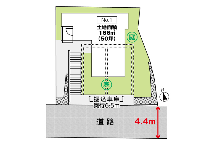 広島市佐伯区観音台1丁目41新築戸建分譲住宅区画図
