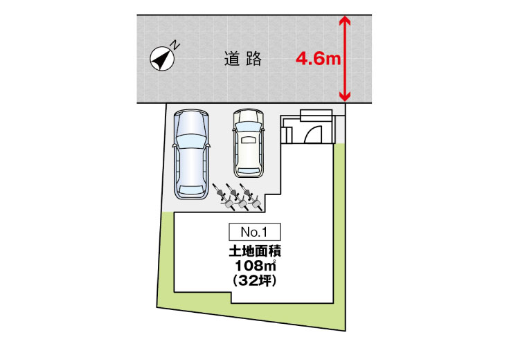 広島市東区福田1丁目884新築一戸建て分譲住宅区画図