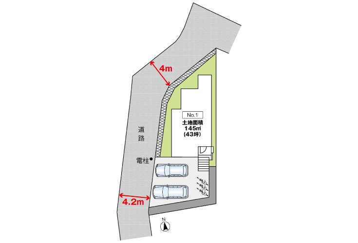 広島市安芸区矢野東7丁目19新築一戸建て分譲住宅区画図