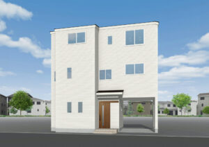 広島市安芸区矢野西6丁目3新築一戸建て分譲住宅外観