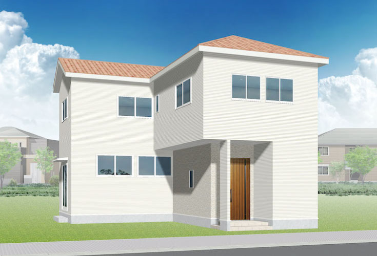 広島市安佐南区川内5丁目28新築一戸建て分譲住宅外観