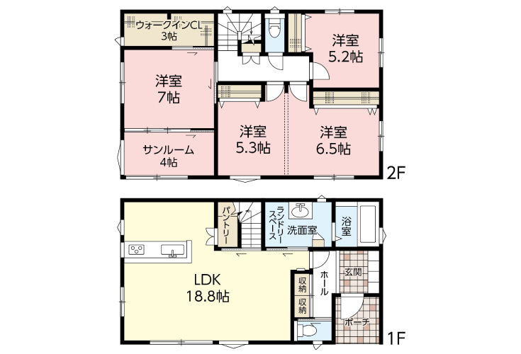 広島市佐伯区美鈴が丘東2丁目10新築一戸建て分譲住宅間取り図