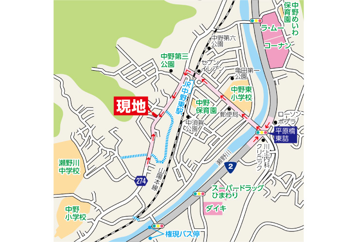現地案内図