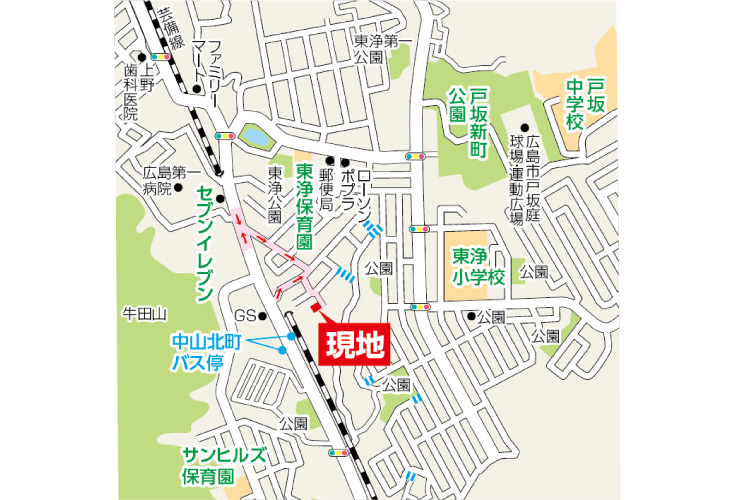 現地案内図