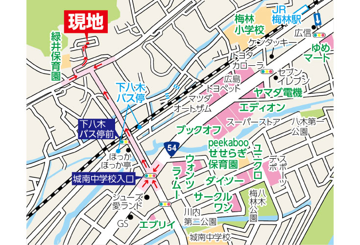 現地案内図