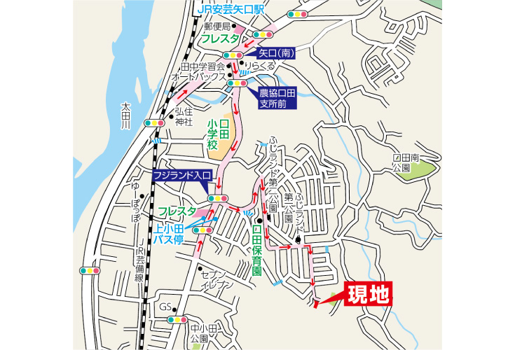現地案内図