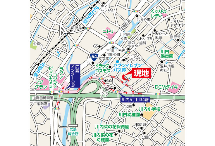 現地案内図