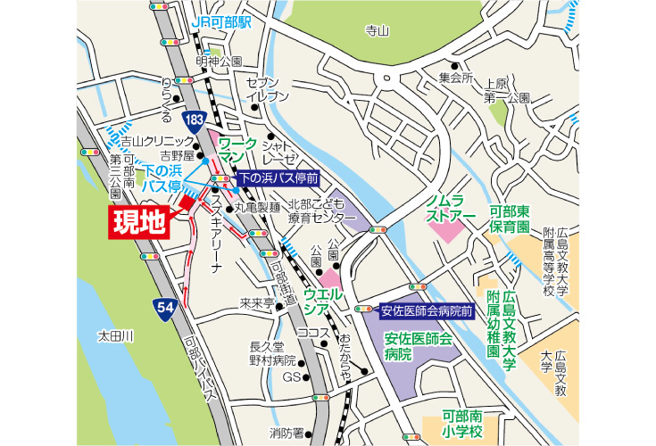 現地案内図