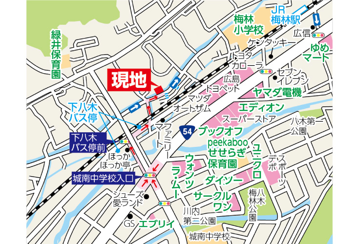 現地案内図
