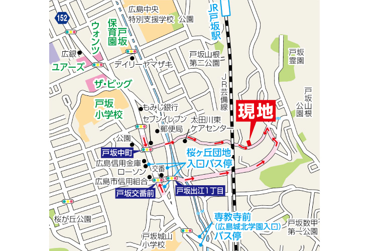現地案内図