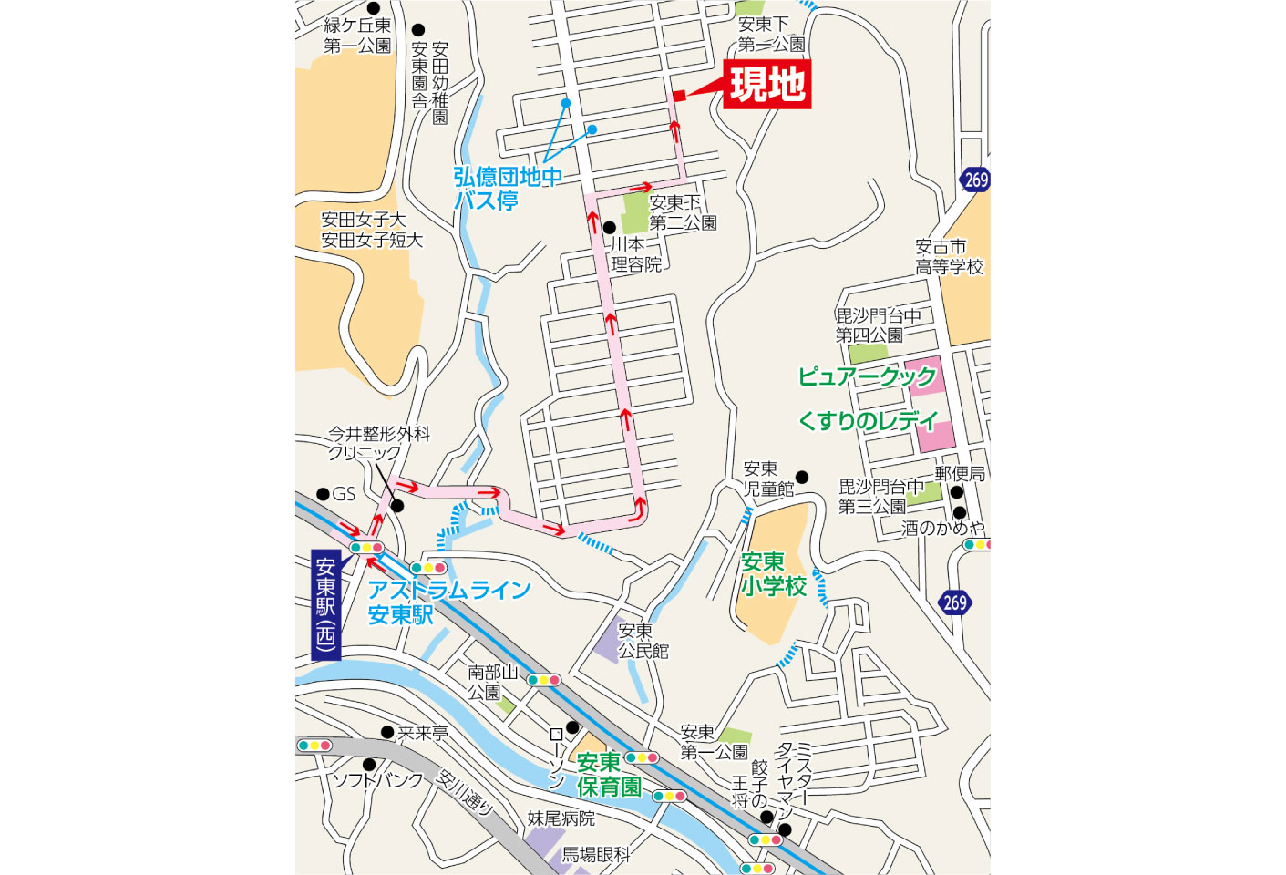 現地案内図