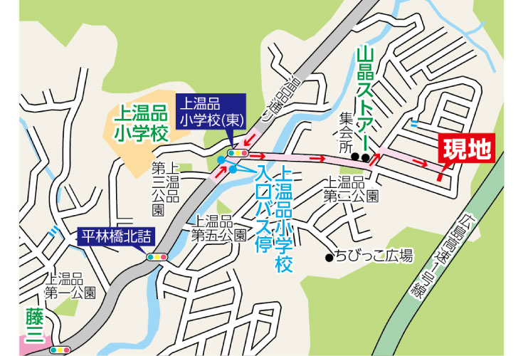現地案内図