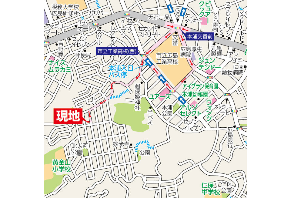 現地案内図