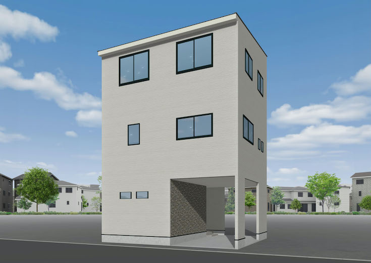 広島市西区天満町20新築一戸建て分譲住宅外観