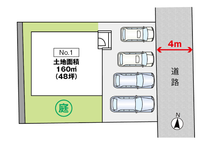 広島市西区己斐大迫2丁目29新築一戸建て分譲住宅区画図