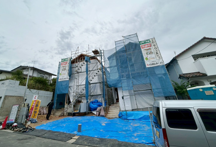広島市西区井口鈴が台3丁目12新築一戸建て分譲住宅外観