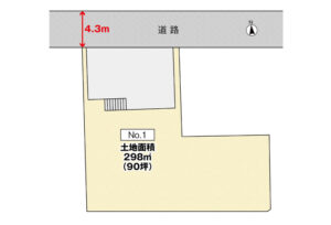 広島市安芸区矢野西3丁目70土地分譲住宅区画図