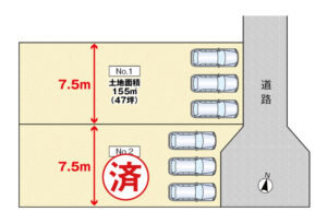 広島市安佐南区大塚西3丁目10土地分譲住宅区画図