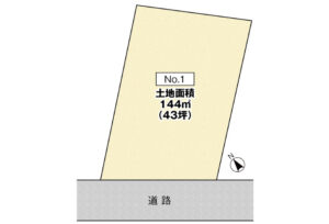 広島市安佐南区東野2丁目13土地分譲住宅区画図