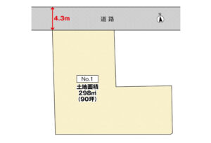 広島市安芸区矢野西3丁目70土地分譲住宅区画図