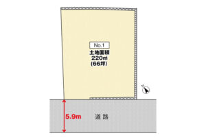 廿日市市阿品台2丁目6土地分譲住宅区画図