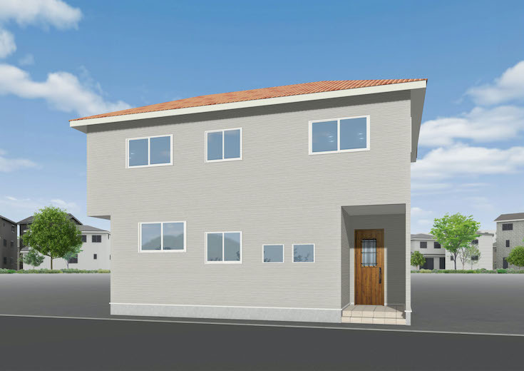 廿日市市福面1丁目9新築一戸建て分譲住宅外観