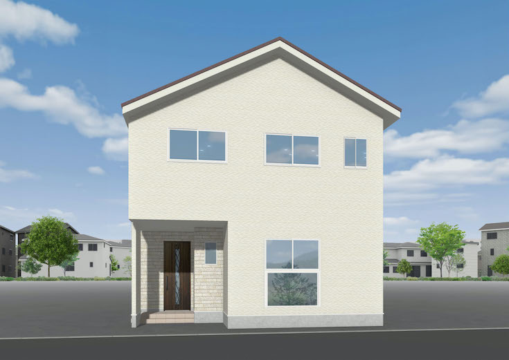 広島県安芸郡府中町清水ケ丘12新築一戸建て分譲住宅外観