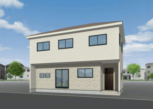 廿日市市平良2丁目12新築一戸建て分譲住宅外観