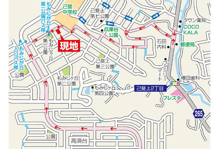 現地案内図