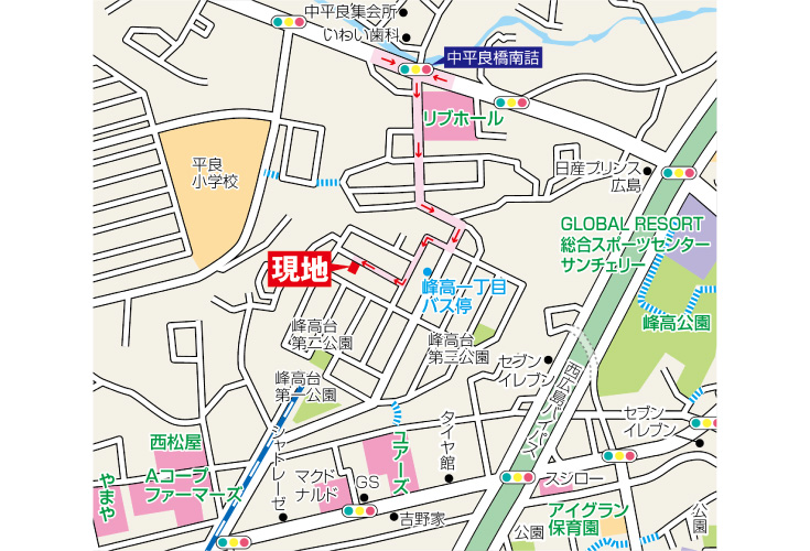 現地案内図