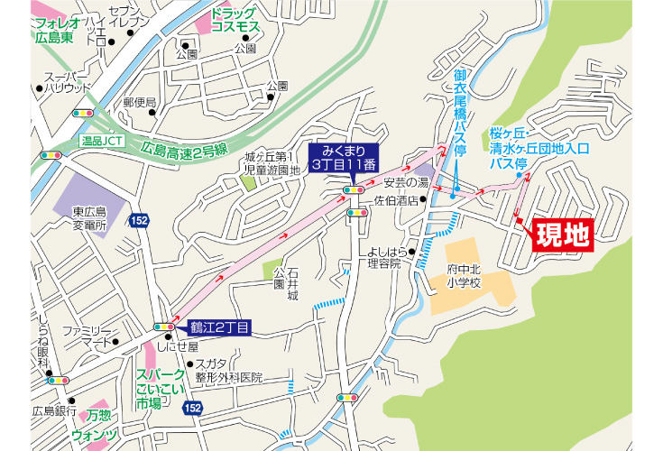 現地案内図