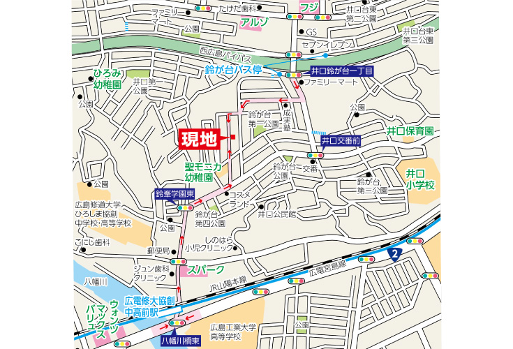 現地案内図